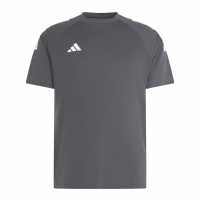 Adidas Мъжка Риза Classic 3 Stripe Sereno T-Shirt Mens Charcoal/White 
