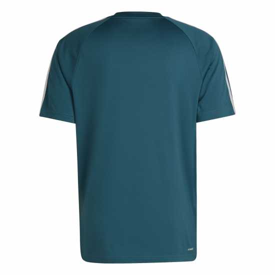 Adidas Мъжка Тениска Classic 3 Stripe Sereno T Shirt Mens Legacy Teal Мъжки тениски и фланелки