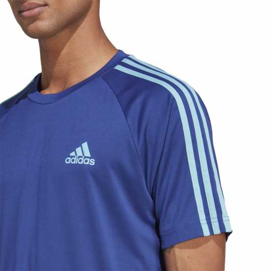 Adidas Мъжка Тениска Classic 3 Stripe Sereno T Shirt Mens
