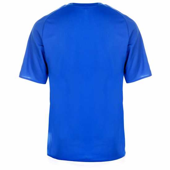 Adidas Мъжка Риза Classic 3 Stripe Sereno T-Shirt Mens Кралско/Бяло 
