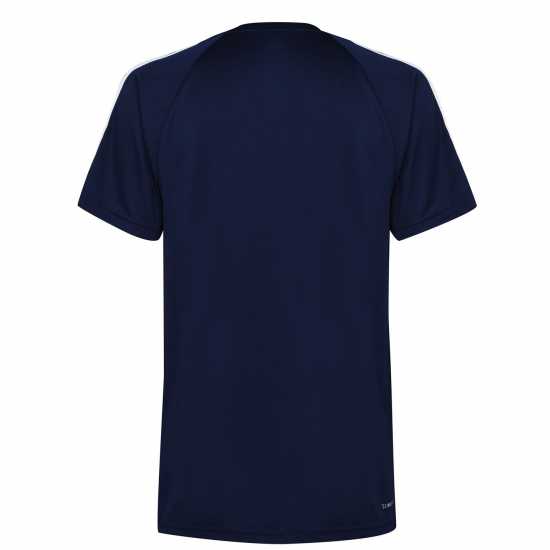 Adidas Мъжка Риза Classic 3 Stripe Sereno T-Shirt Mens Морско синьо/Бяло Adidas Мъжка Риза Classic 3 Stripe Sereno T-Shirt Mens Морско синьо/Бяло