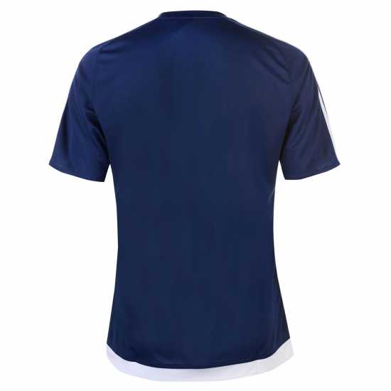 Adidas Мъжка Риза Classic 3 Stripe Sereno T-Shirt Mens Морско синьо/Бяло Adidas Мъжка Риза Classic 3 Stripe Sereno T-Shirt Mens Морско синьо/Бяло