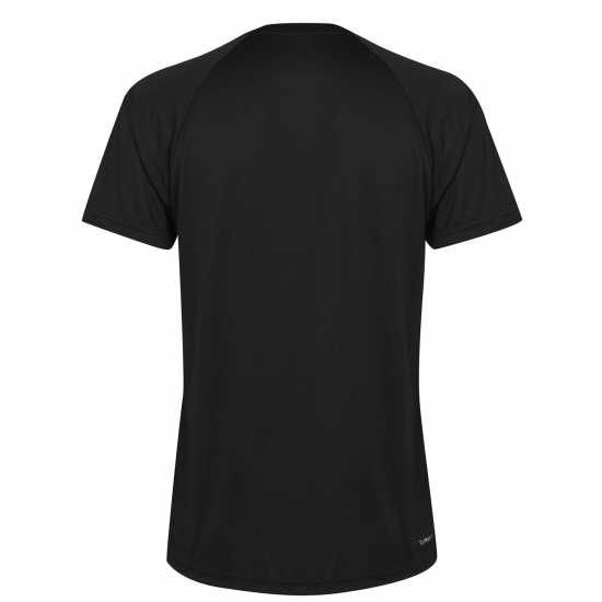 Adidas Мъжка Тениска Classic 3 Stripe Sereno T Shirt Mens Black/White Мъжки тениски с яка