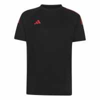 Adidas Мъжка Риза Classic 3 Stripe Sereno T-Shirt Mens Red/Black 