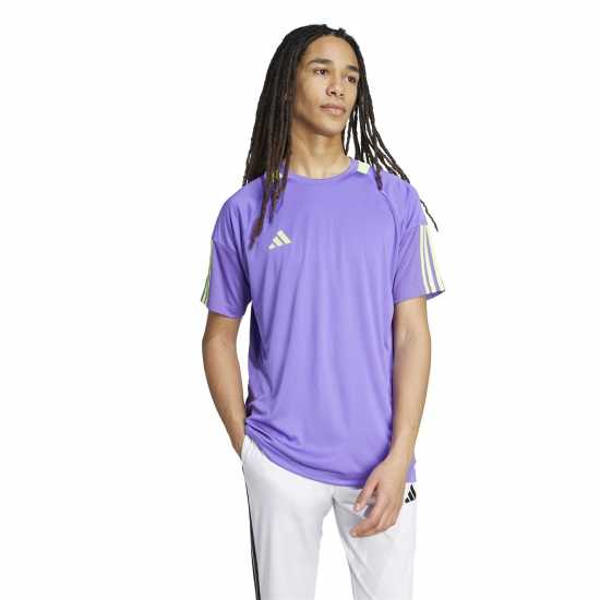 Мъжки тениски и фланелки Adidas Мъжка Риза Classic 3 Stripe Sereno T-Shirt Mens Purple/yellow Adidas Мъжка Риза Classic 3 Stripe Sereno T-Shirt Mens Purple/yellow Мъжки тениски и фланелки