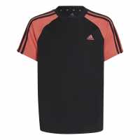 Adidas Детска Спортна Тениска Sereno Training Top Junior Boys Pink/Black Детски тениски и фланелки