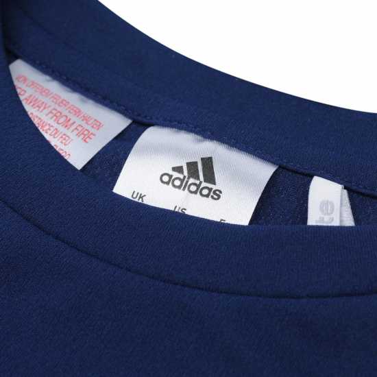 Adidas Детска Спортна Тениска Sereno Training Top Juniors Морско синьо/Бяло Детски тениски и фланелки