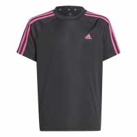 Adidas Детска Спортна Тениска Sereno Training Top Junior Boys Black/Pink Детски тениски и фланелки