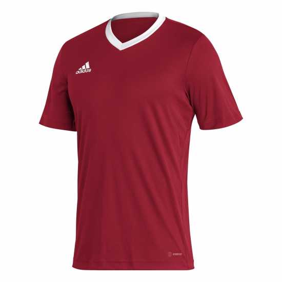 Adidas Entrada 22 Short Sleeve Jersey Top Mens Red 