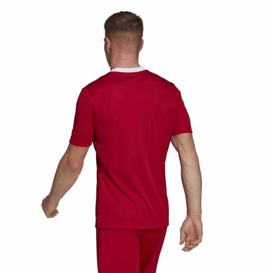 Adidas Entrada 22 Short Sleeve Jersey Top Mens Red 