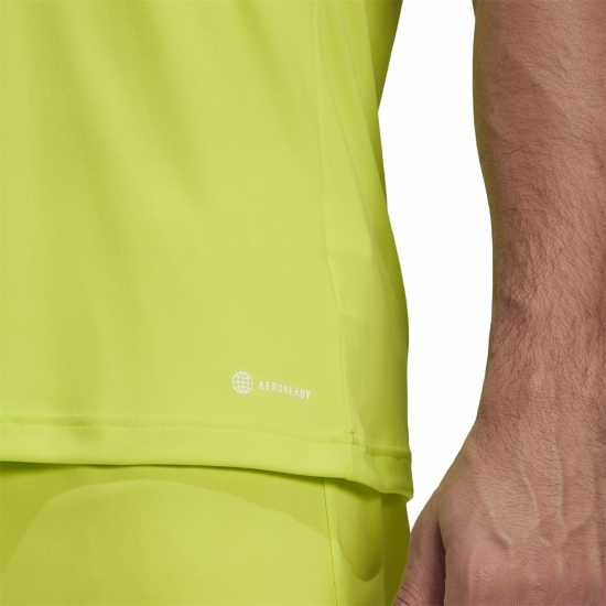 Adidas Entrada 22 Short Sleeve Jersey Top Mens Fluro Мъжки ризи