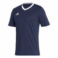 Adidas Entrada 22 Short Sleeve Jersey Top Mens Navy Мъжки ризи