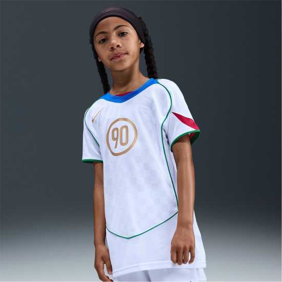 Детски тениски и фланелки Nike Total 90 Energy Shirt Juniors White/Blue Nike Total 90 Energy Shirt Juniors White/Blue Детски тениски и фланелки