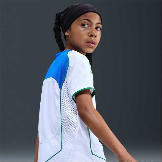 Детски тениски и фланелки Nike Total 90 Energy Shirt Juniors White/Blue Nike Total 90 Energy Shirt Juniors White/Blue Детски тениски и фланелки