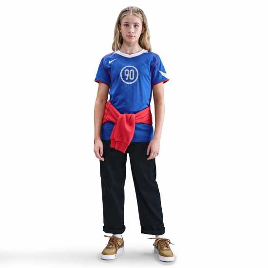 Nike Total 90 Energy Shirt Juniors Blue/White Детски тениски и фланелки