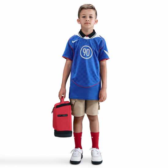 Nike Total 90 Energy Shirt Juniors Blue/White Детски тениски и фланелки