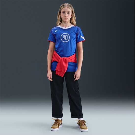 Nike Total 90 Energy Shirt Juniors Blue/White Детски тениски и фланелки