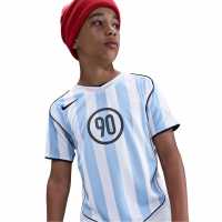 Nike Total 90 Energy Shirt Juniors White/Blue Детски тениски и фланелки