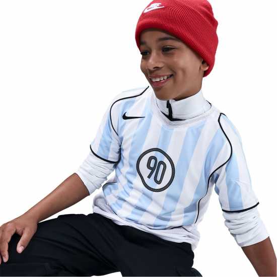 Nike Total 90 Energy Shirt Juniors White/Blue Детски тениски и фланелки
