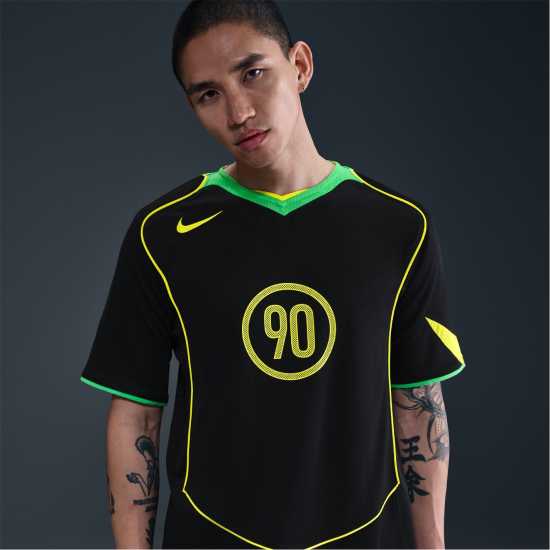 Мъжки тениски и фланелки Nike Total 90 Energy Shirt Adults Black/Green Nike Total 90 Energy Shirt Adults Black/Green Мъжки тениски и фланелки
