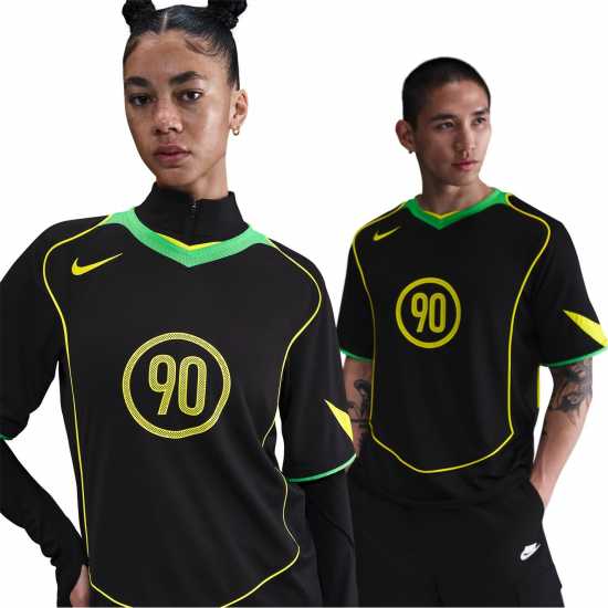 Мъжки тениски и фланелки Nike Total 90 Energy Shirt Adults Black/Green Nike Total 90 Energy Shirt Adults Black/Green Мъжки тениски и фланелки