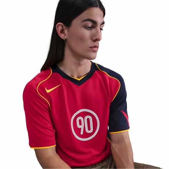 Nike Total 90 Energy Shirt Adults Red/Navy Мъжки тениски и фланелки