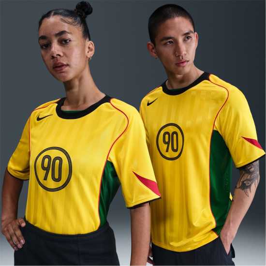Nike Total 90 Energy Shirt Adults Yellow/Green Мъжки тениски и фланелки