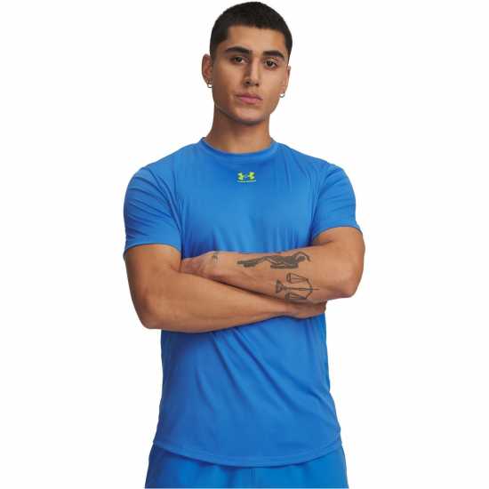 Under Armour Chal Pro Ss Tee Sn53 Blue/Yellow Мъжки тениски и фланелки