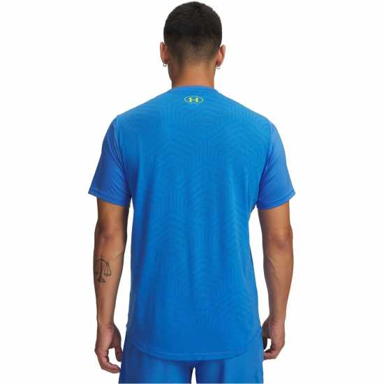Under Armour Chal Pro Ss Tee Sn53 Blue/Yellow Мъжки тениски и фланелки