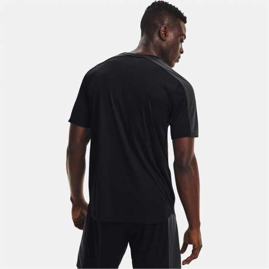 Under Armour Мъжка Спортна Тениска Challenger Training Top Mens Black/White Мъжки ризи