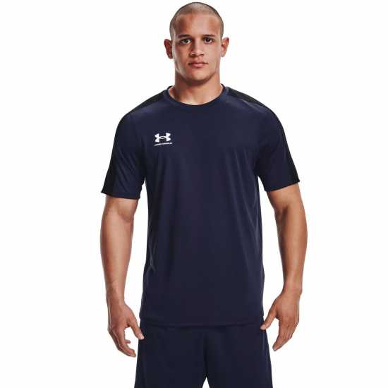 Under Armour Armour UA Challenger Training Short Sleeve Men's Морско синьо / Бяло Мъжки тениски и фланелки