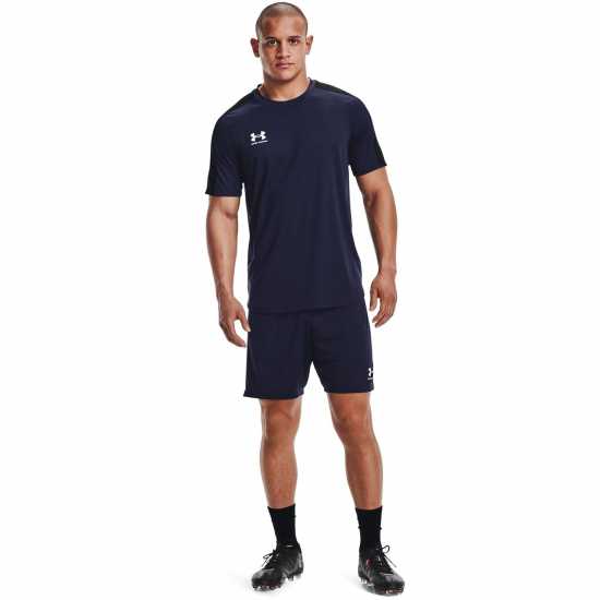 Under Armour Armour UA Challenger Training Short Sleeve Men's Морско синьо / Бяло Мъжки тениски и фланелки