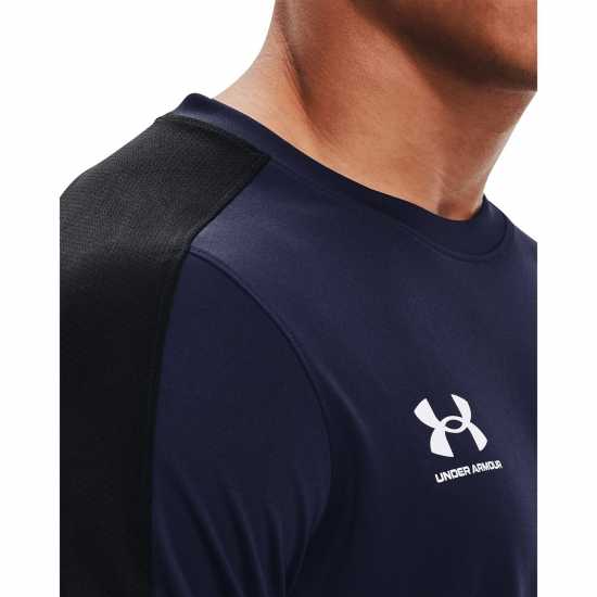 Under Armour Armour UA Challenger Training Short Sleeve Men's Морско синьо / Бяло Мъжки тениски и фланелки