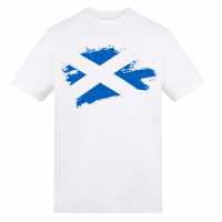 Awd Printed Adult Football Scotland Flag Tee Scot Flag 