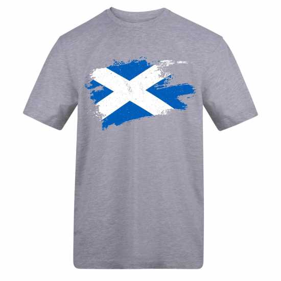 Awd Printed Adult Football Scotland Flag Tee Scot Flag 