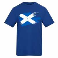 Awd Printed Adult Football Scotland Flag Tee Scot Flag 