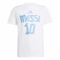 Adidas Messi Name And Number Graphic Tee Kids  Детски тениски и фланелки