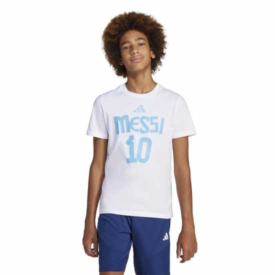 Adidas Messi Name And Number Graphic Tee Kids  Детски тениски и фланелки