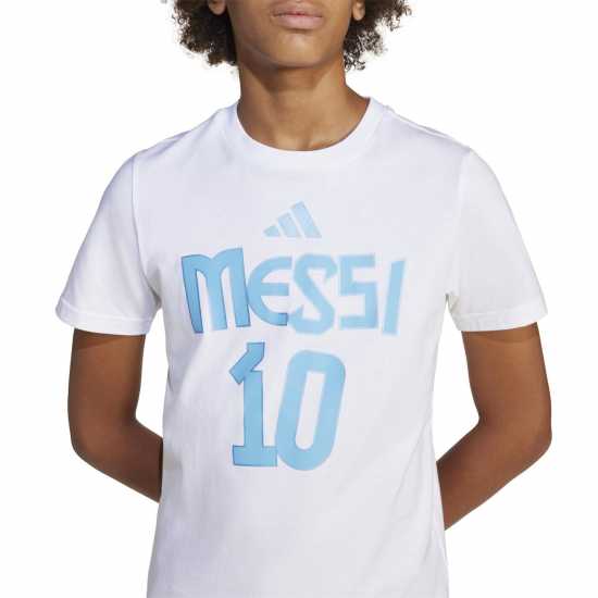 Adidas Messi Name And Number Graphic Tee Kids  Детски тениски и фланелки