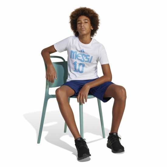 Adidas Messi Name And Number Graphic Tee Kids  Детски тениски и фланелки
