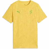 Puma Kids' Short Sleeve Performance T-Shirt Yellow 