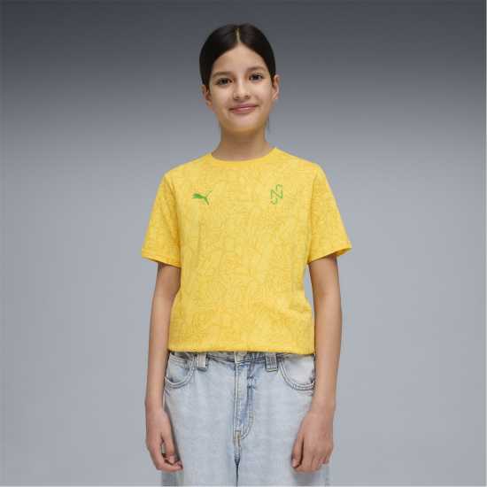 Puma Kids' Short Sleeve Performance T-Shirt Yellow 