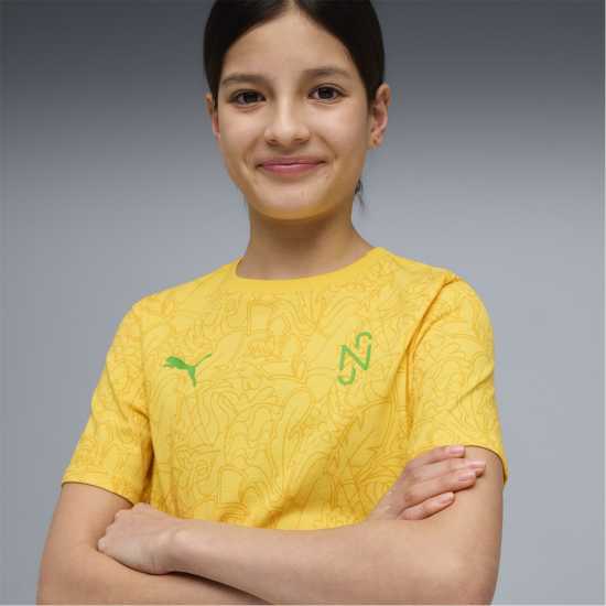 Puma Kids' Short Sleeve Performance T-Shirt Yellow 