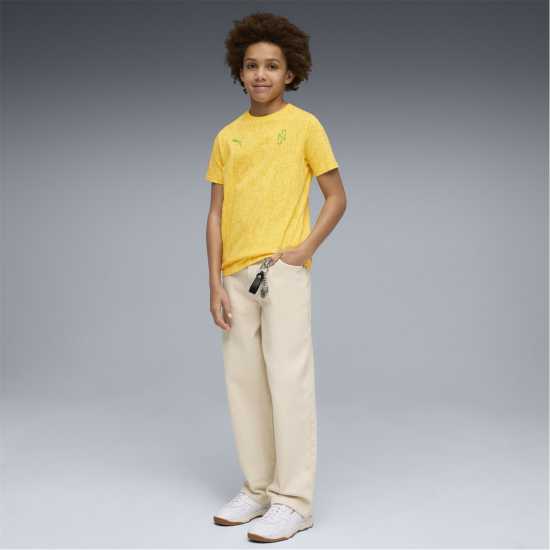 Puma Kids' Short Sleeve Performance T-Shirt Yellow 