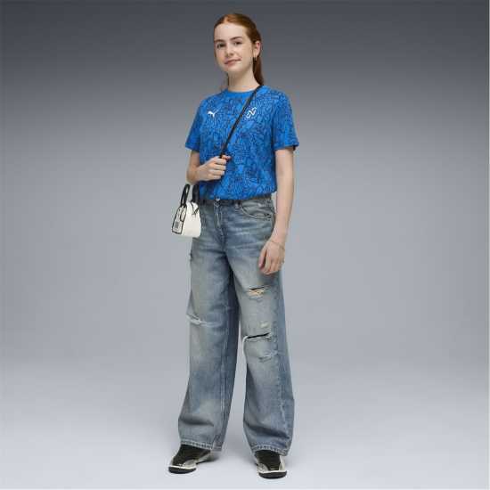 Puma Kids' Short Sleeve Performance T-Shirt Blue 