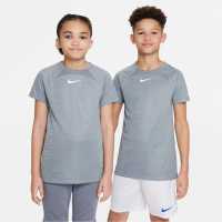 Nike Dri-FIT Academy Big Kids' Short-Sleeve Soccer Top Cool Grey Детски тениски и фланелки