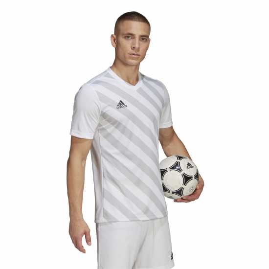 Adidas Ent22 Graphic Jersey Mens White/Grey Мъжки ризи