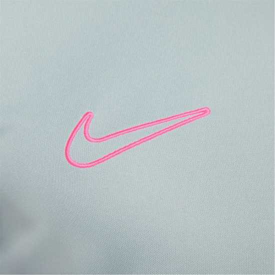 Nike Dri-Fit Academy Mens Short-Sleeve Soccer Top Grey/Pink 
