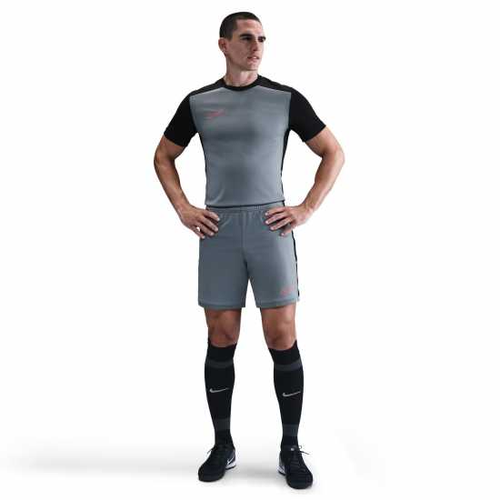 Nike Мъжка Риза Academy Shirt Mens Grey/Black Мъжки тениски и фланелки