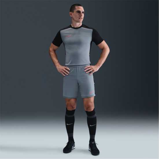 Nike Мъжка Риза Academy Shirt Mens Grey/Black Мъжки тениски и фланелки